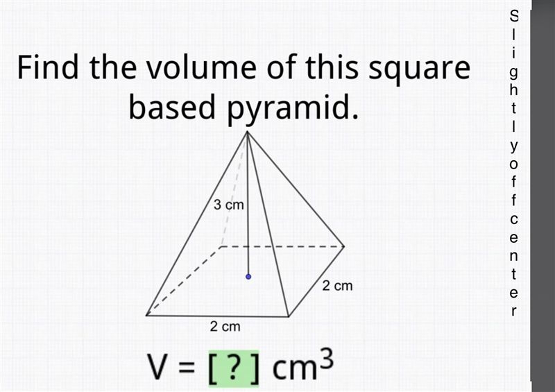 Find the volume. Please help! Thanks! hehe-example-1