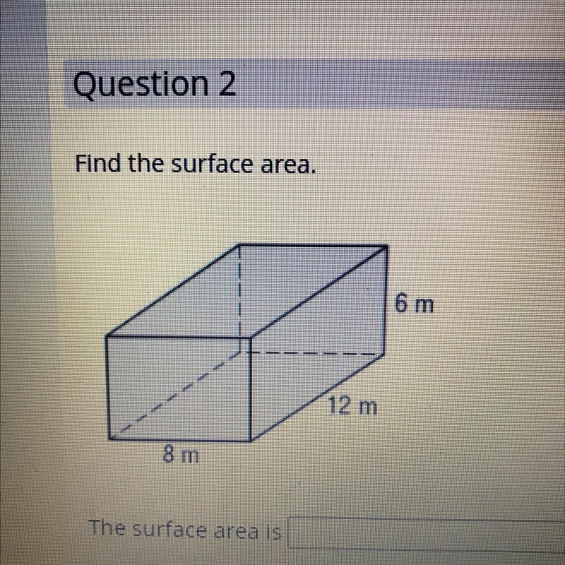 Find the surface areaFormula: SA= p * h + 2 * b-example-1