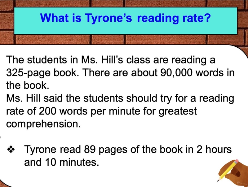 The students in Ms. Hill’s class are reading a 325-page book. There are about 90,000 words-example-1