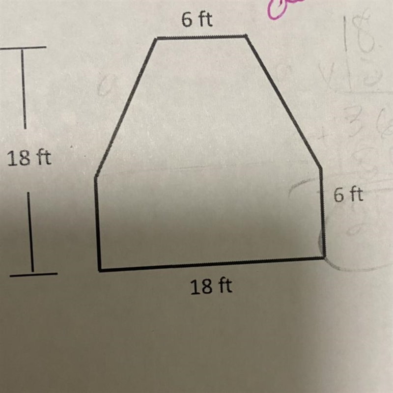 Help please! I need the area of this given figure. The formula is A=1/2(b1+b2)h-example-1