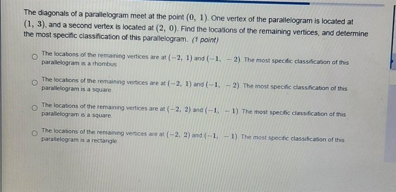 find the location of the remaining vertices and determine the most specific classification-example-1