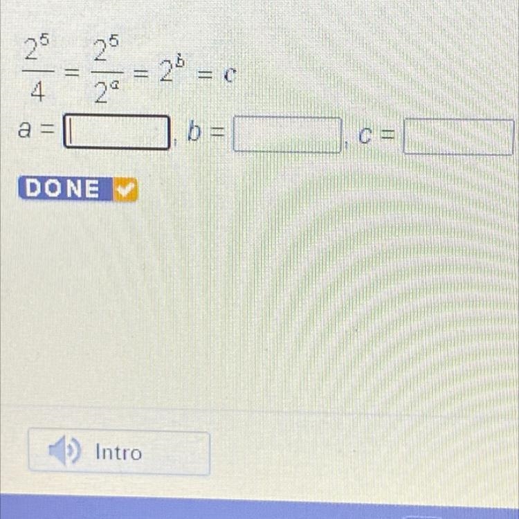 25 25 4 2º A = 25. = C=-example-1