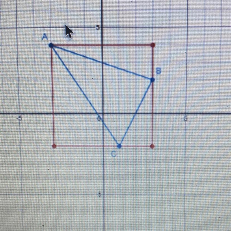 Triangle ABC has coordinates A(-3, 4), B(3, 2), and C(1, -2). Find the area of triangle-example-1