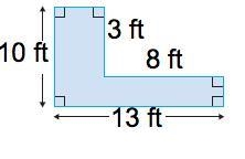 can you please help me find the area. I put 141 but it says that i am wrong. Can anybody-example-1