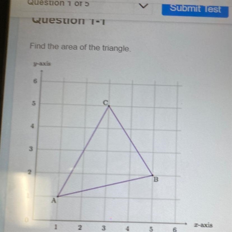 Find the area of the triangle.-example-1