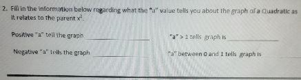 2. Fill in the information below regarding what the "a" value tells you-example-1