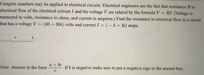 Complex numbers may be applied to electrical circuits. Electrical engineers use the-example-1