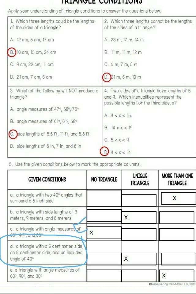 My answer is unique triangle but I'm not sure if my answer is right-example-1