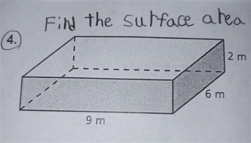 I need help on finding the surface area ona rectangle prism-example-1