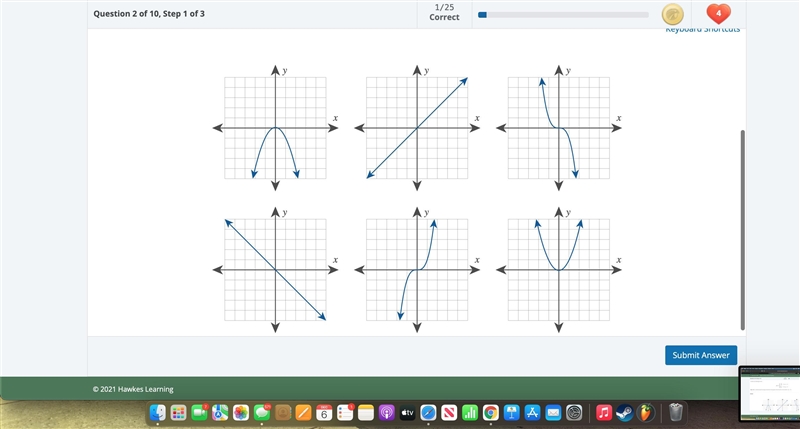 Identify the general shape and direction of the graph of this function on the interval-example-2