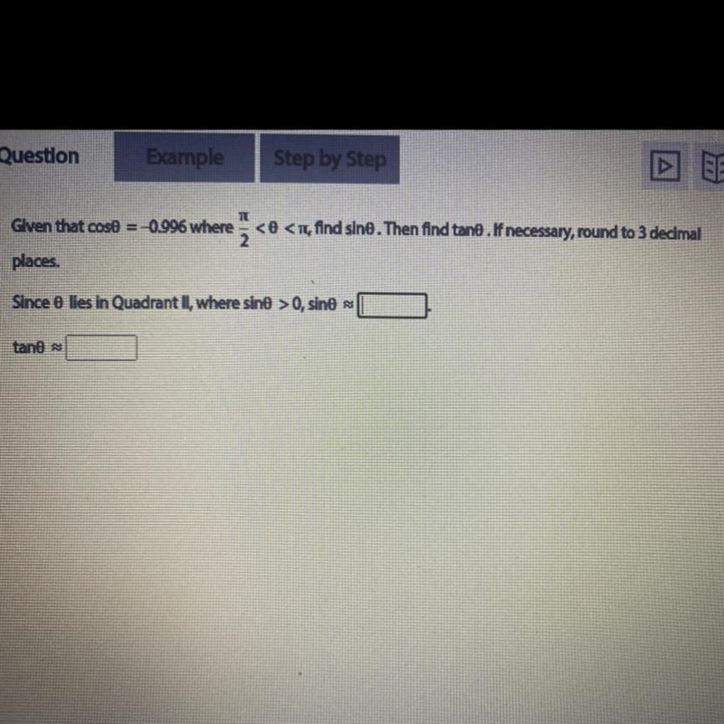 ΠGiven that cost = -0.996 where-example-1