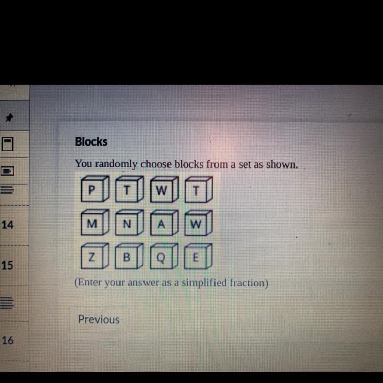 If you choose two blocks at the same time, what is the probability that both blocks-example-1