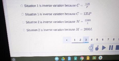 Tell me which situation has the correct equation and representation and inverse variation-example-2