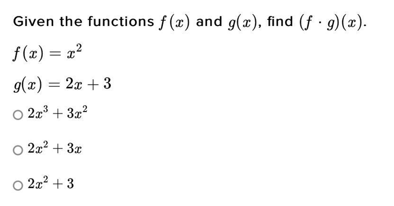 Given the functions f(x) and g(x), find (f⋅g)(x)-example-1