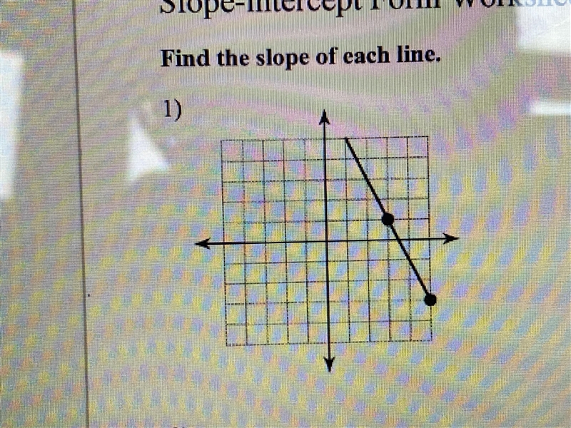 PLEASE HELP Find the slope of each line-example-1