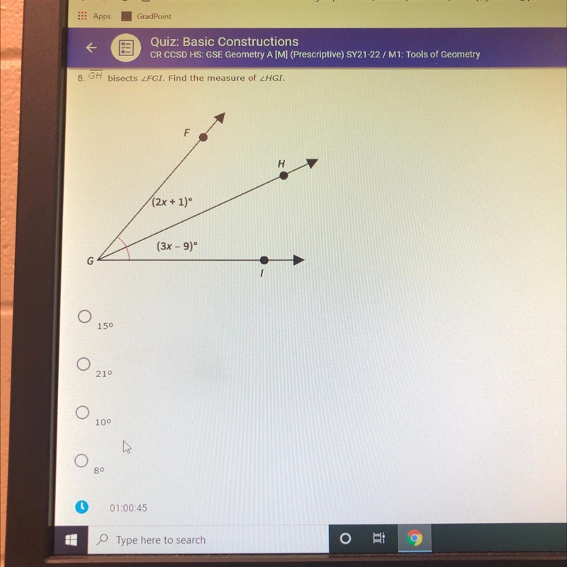 What’s the answer? A.15 B.21 C.10 D.8-example-1