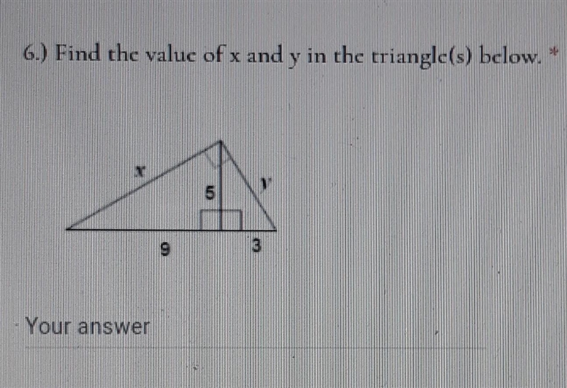 Apply the Pythagorean Theorem to find the value of each missing variable. Express-example-1