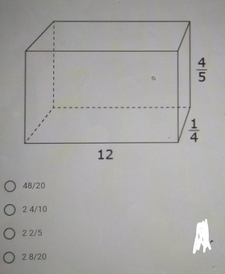 What is the volume of the rectangular prism? Be sure to simplify-example-1