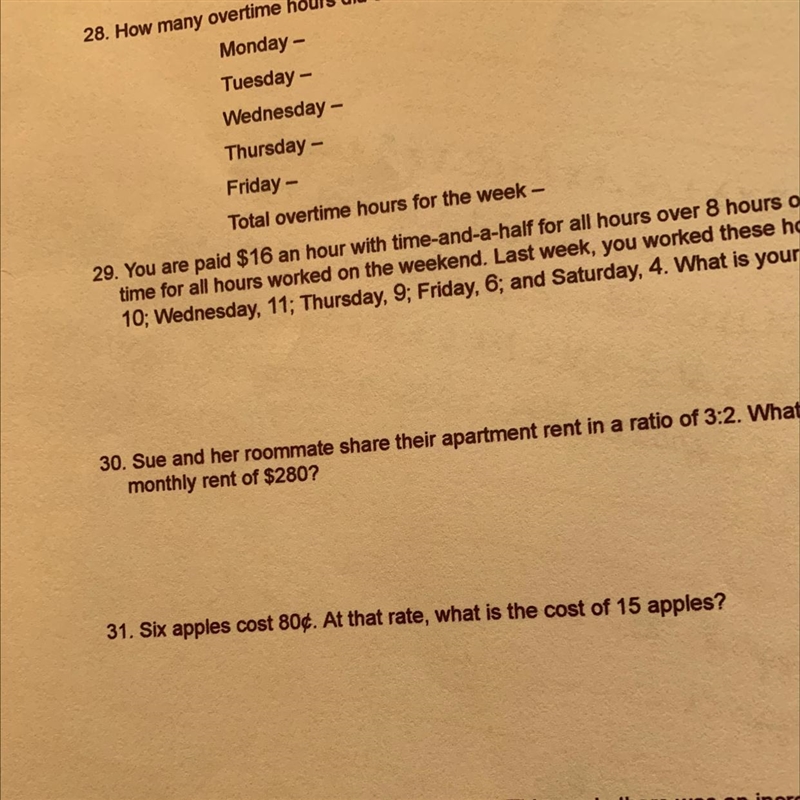 Hello! i need help with question 31. i am not allowed to use a calculator and i need-example-1