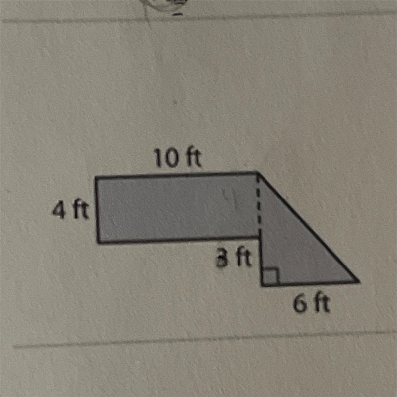 (Help asap)Find the area of the composite figure-example-1