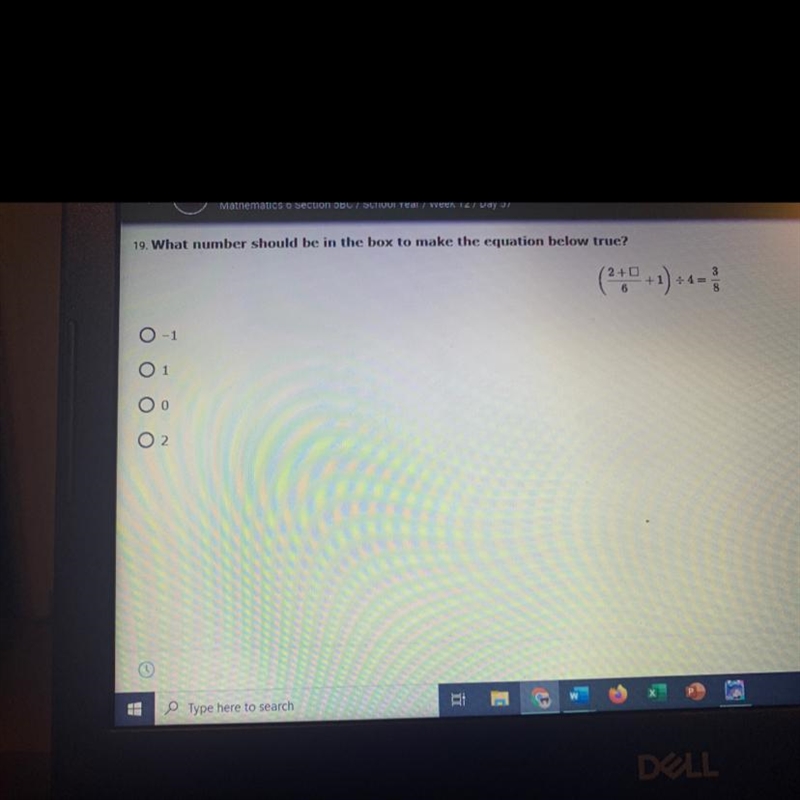 What number should be in the box to make the equation below true-example-1