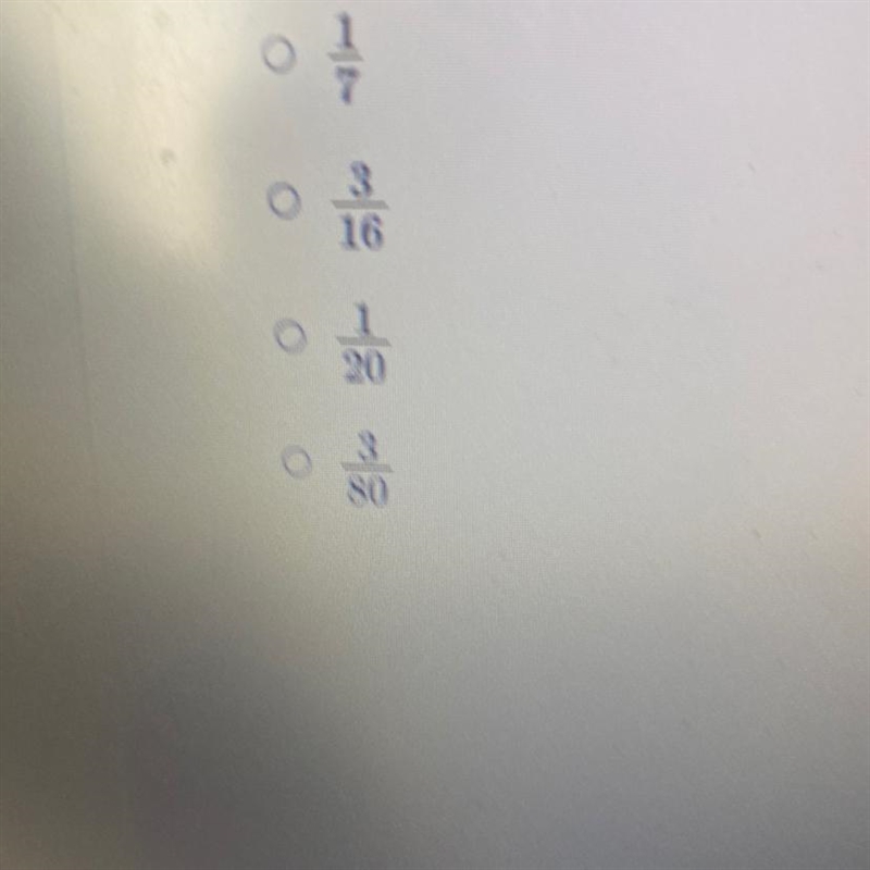 A bag contains 16 marbles 6 are pink, 3 are blue, 4 are green, and the rest are purple-example-1