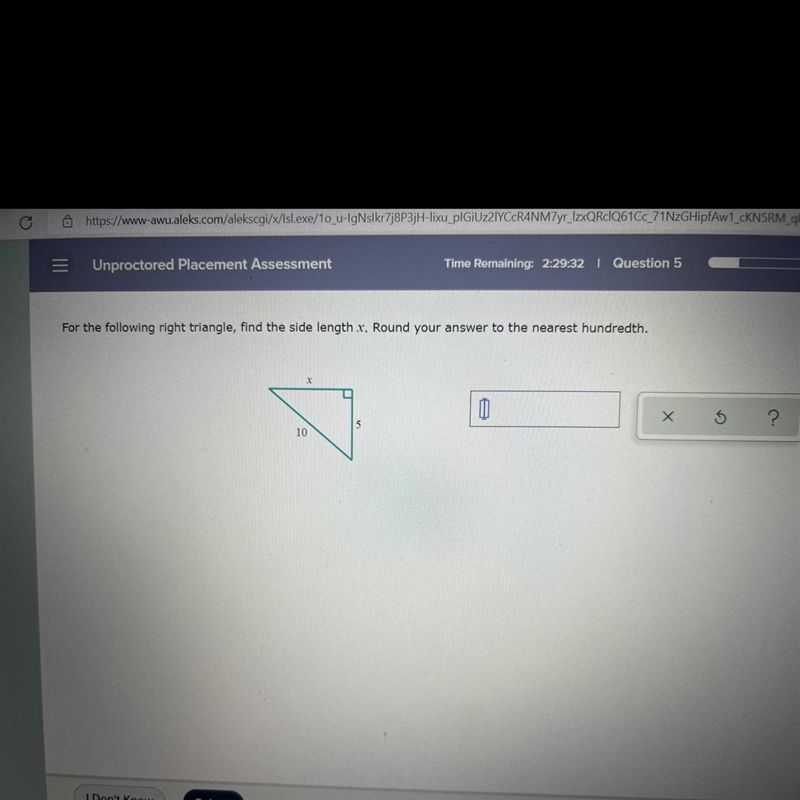 How to find the side length of x-example-1