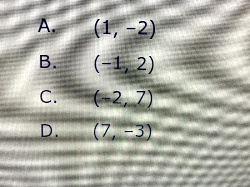 Select all of the ordered pairs that are solutions to the equation y= -5x - 3-example-1