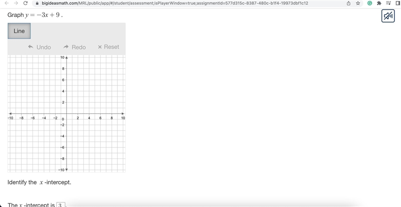 How can i Graph y= -3x + 9-example-1