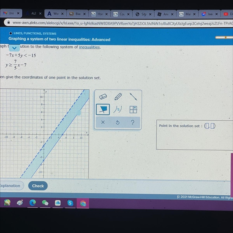 I did the graphing part but I don’t know the coordinates!-example-1