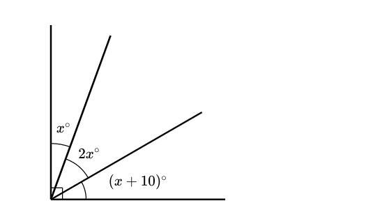 Solve for x in the diagram below.-example-1