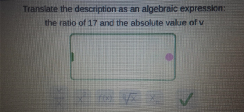 The ratio of 17 and the absolute value of z-example-1