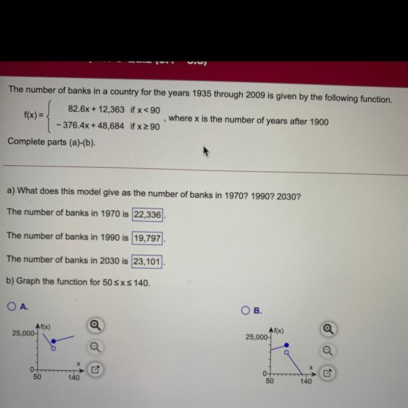 I don’t know if I’m doing part a correctly, I just need help with part a.-example-1