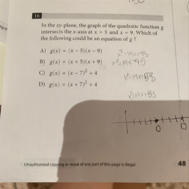 Which of the following could be an equation of g?-example-1