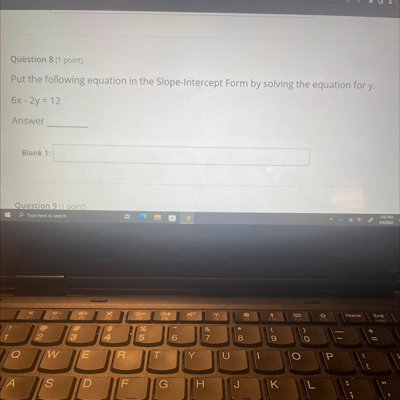 Out the following equation in the slope-intercept form by solving the equation for-example-1