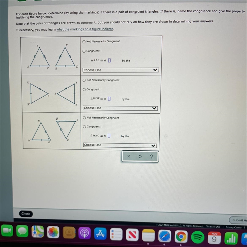 May I please get help with the math problems for each figure and determine weather-example-1