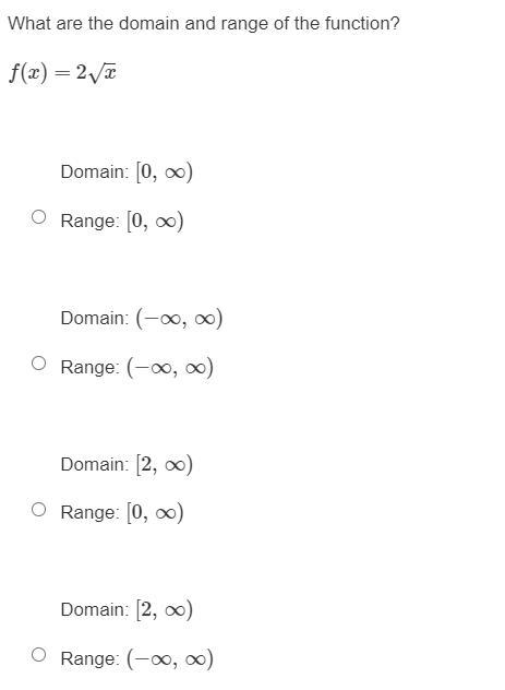 PLEASE HELPPPPP ASAPPPPPP!!!!!!! What are the domain and range of the function? f-example-1