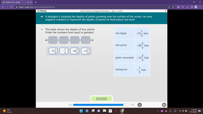 PLEASE HELPP! ORDER THE NUMBERS FROM LEAST TO GREATEST-example-1