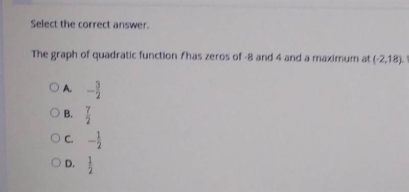 What is the value of a in the function's equation? please help asap.-example-1