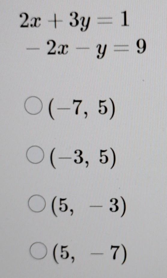 HELP ME OUT PLEASE!!!!!!! What is the solution to the system? ​-example-1