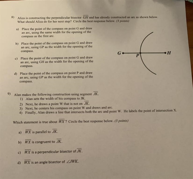 Two questions! Please help! Multiple choice.-example-1