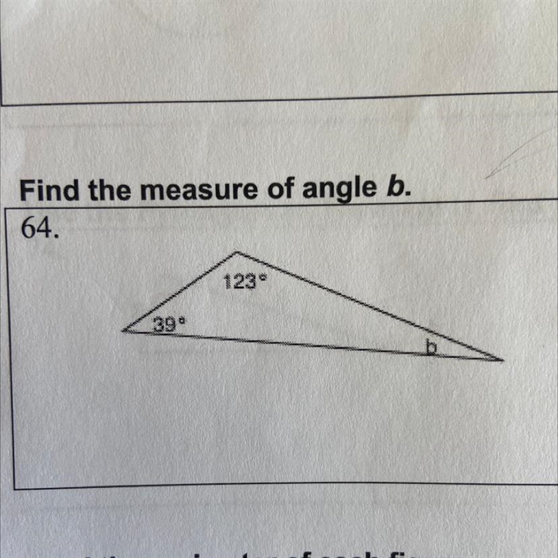 Find the measure of angle b.-example-1