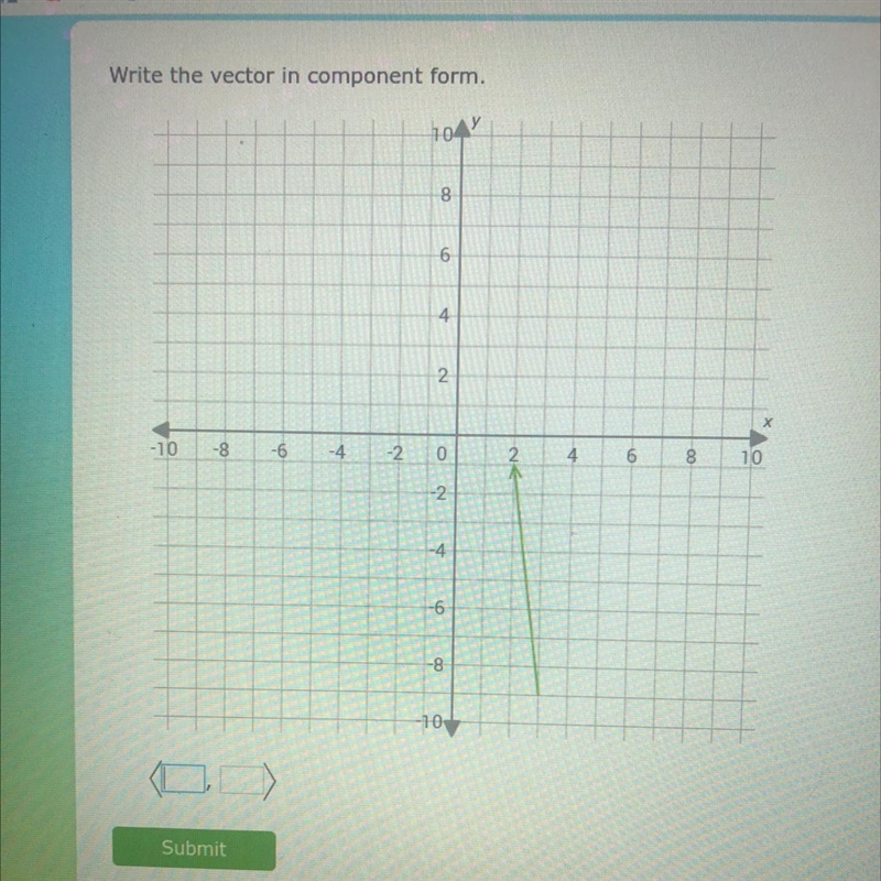 Write the vector in component form.-example-1