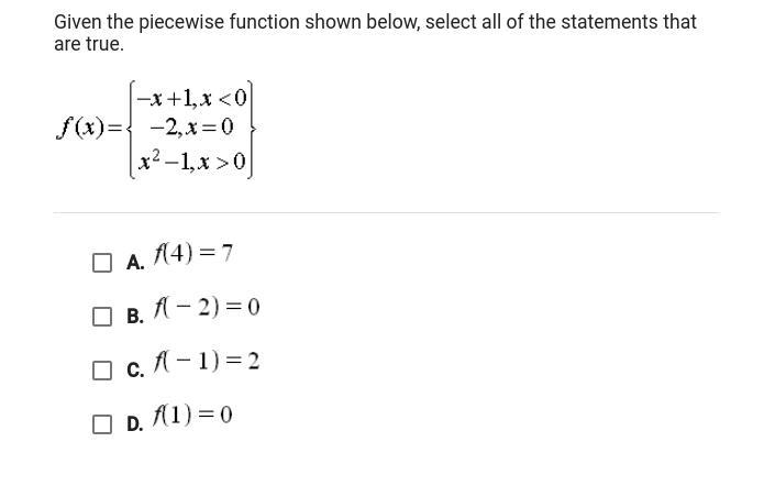 Select all the statements that are true-example-1