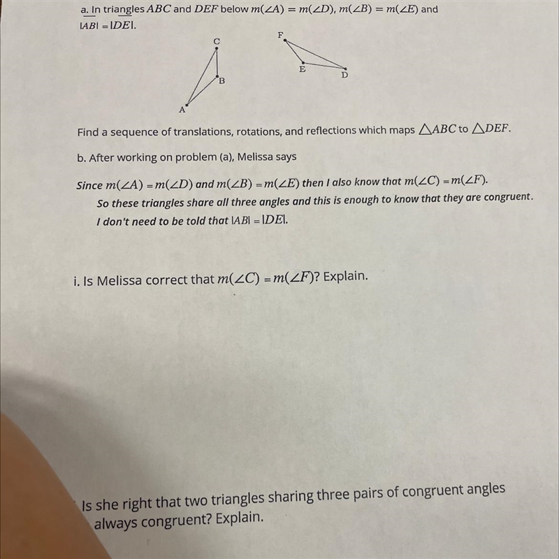 Is melissa correct that m(-example-1