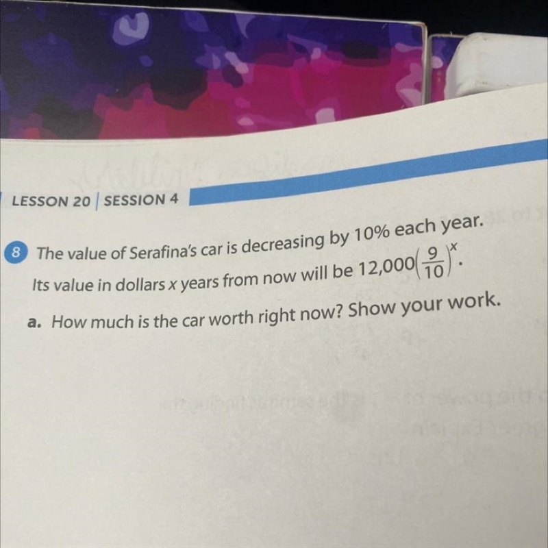 Do number 8 please.Assuming that the formula is valid for previous times, what was-example-1