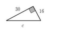 Find the length of the missing side of these right triangles?-example-1