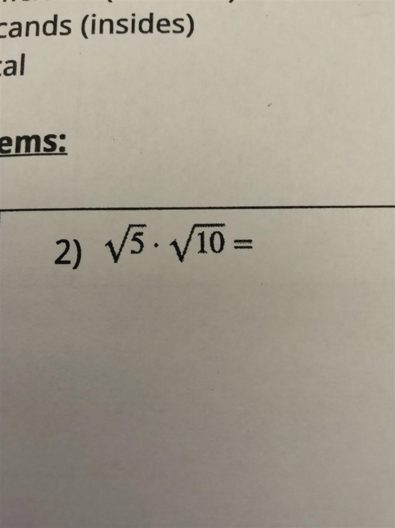 I have a Questionfor a Answer ty is about Multiply radicals-example-1