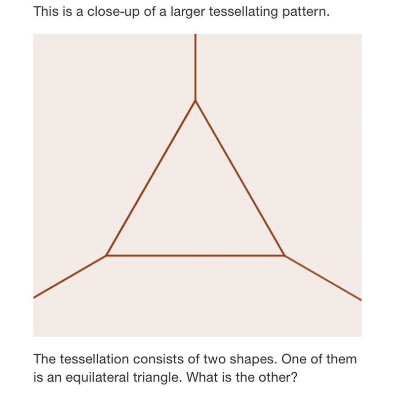 This is a close-up of a larger tessellating pattern.The tessellation consists of two-example-1