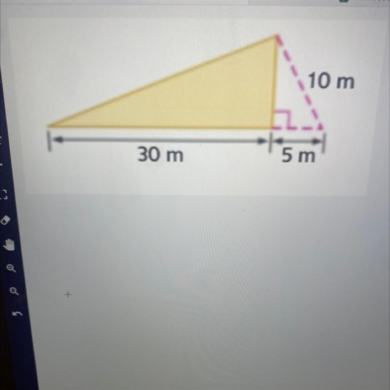 Find the area of the triangle. Round to the nearest tenth.-example-1